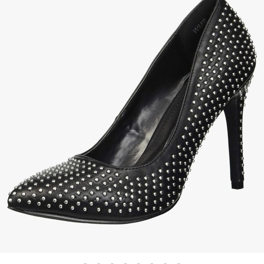 Silver Studded Macy's Pumps-like new